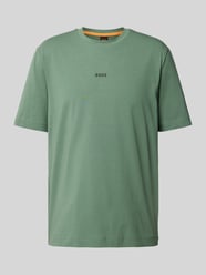 T-shirt met logoprint, model 'TCHUP' van BOSS Orange Groen - 13