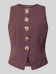 Weste mit Rundhalsausschnitt und Knopfleiste von Christian Berg Woman Selection - 17