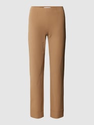 Slim fit stretchbroek met siernaden van Raffaello Rossi Bruin - 47