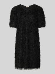 Knielange gebreide jurk van effectgaren, model 'MARLIN' van FREE/QUENT - 25