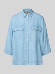 Relaxed fit jeansblouse met franjes van Smith and Soul - 16