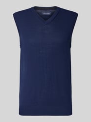 Strickshirt aus Merino-Mix mit V-Ausschnitt von Christian Berg Men - 5