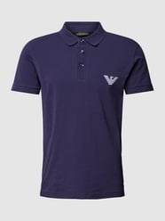 Poloshirt im unifarbenen Design Modell 'ESSENTIAL' von Emporio Armani Blau - 22