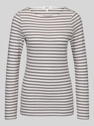 Bluzka z długim rękawem o kroju slim fit z czystej bawełny od s.Oliver RED LABEL - 2