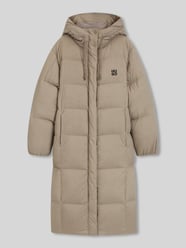 Regular fit lange donsjas met labelprint, model 'FINI-3' van HUGO Beige - 29