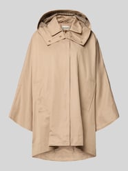 Cape met kimonomouwen en capuchon van Stefanel Beige - 1
