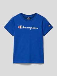 T-Shirt mit Label-Print von CHAMPION Blau - 43