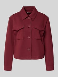 Relaxed fit jack van structuur-jersey van s.Oliver RED LABEL Bordeaux - 7