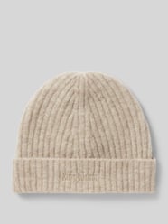 Beanie mit Label-Stitching Modell 'Lora' von MOS MOSH Beige - 13