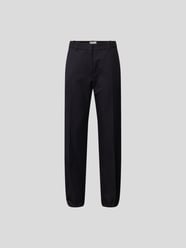 Bundfaltenhose mit Nadelstreifen von Victoria Beckham Blau - 33