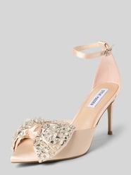 Czółenka z ozdobną kokardą Model 'Lumma' od Steve Madden Fuksjowy - 37
