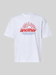T-Shirt mit Label-Print und Rundhalsausschnitt von ANOTHER COTTON LAB - 25