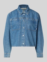 Boxy Fit Jeanshemd aus reiner Baumwolle von Tom Tailor Denim - 1