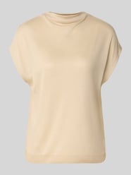 regular fit blouse van lyocellmix van COMMA Beige - 6