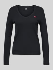 Longsleeve mit V-Ausschnitt von Levi's® Schwarz - 5