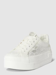 Sneakers met plateauzool, model 'BLOOM' van Buffalo Wit - 15