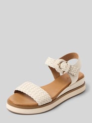 Sandalen van echt leer in vlechtlook van INUOVO - 20