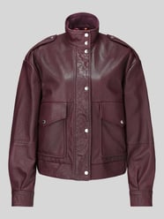 Lederjacke mit aus Büffelleder Modell 'C_Sabea1' von BOSS Orange Bordeaux - 40