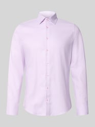 Slim fit zakelijk overhemd van pure katoen model 'New Kent Patch' van Seidensticker Fuchsia - 37