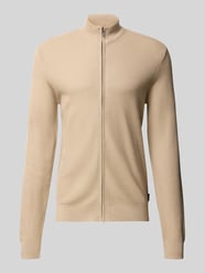 Strickjacke aus Woll-Mix mit Stehkragen von JOOP! COLLECTION Beige - 45