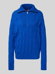 Relaxed Fit Strickpullover aus reiner Wolle mit Zopf-Muster von Tommy Hilfiger - 37