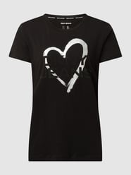 T-shirt met logo van strass-steentjes van DKNY Jeans Grijs / zwart - 11