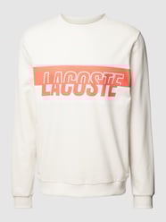 Bluza z nadrukiem z logo model ‘RACING’ od Lacoste Biały - 46