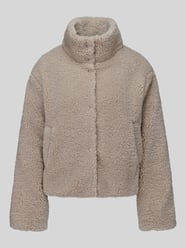 Teddyjacke mit hohem Stehkragen von ONLY Beige - 41