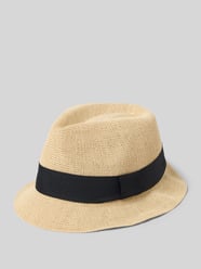 Hut mit Zierband Modell 'TRILBY' von Müller Headwear Beige - 1