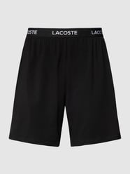 Pyjama-Shorts mit Label-Schriftzug von Lacoste Schwarz - 46