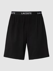 Pyjama-Shorts mit Label-Schriftzug von Lacoste Schwarz - 36