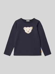 Longsleeve mit Logo-Badge von Steiff Blau - 19