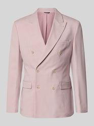 KUDORO Herenpak, slimfit, 2-delig, twee knopen, voor bruiloft, zakelijk, herenpak, colbert en broek, blauw, XS