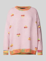 Oversized gebreide pullover van een mix van wol en alpaca van miss goodlife - 24