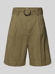 Regular Fit Shorts mit Bundfalten Modell 'Kira' von MAC Grün - 12