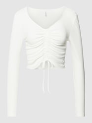 Longsleeve mit Rippenstruktur Modell 'SHIA' von Only Weiß - 39