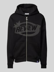 Sweatjacke mit Label-Print von REVIEW Schwarz - 24