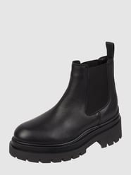 Chelsea-boots van leer van Tamaris Zwart - 32