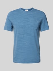 T-Shirt mit Brusttasche von s.Oliver RED LABEL Blau - 48