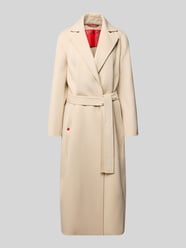 Regular fit lange jas van zuivere scheerwol model 'LONGRUND' van MAX&Co. Beige - 21