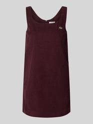 Slim Fit Freizeitkleid aus reiner Baumwolle von Lacoste Bordeaux - 48