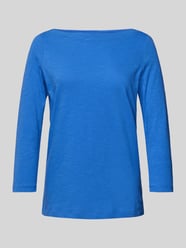 Regular Fit Langarmshirt mit 3/4-Arm aus Bio-Baumwolle von Tom Tailor Blau - 24