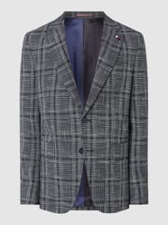 Slim fit 2-knoopscolbert met wol  van Tommy Hilfiger Blauw / turquoise - 10
