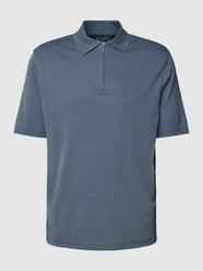 Poloshirt mit Reißverschluss von Christian Berg Men Blau - 38