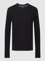 Shirt met lange mouwen en logostitching van Superdry Grijs / zwart - 12