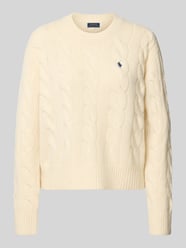 regular fit gebreide pullover van mix van wol en kasjmier van Polo Ralph Lauren Beige - 15