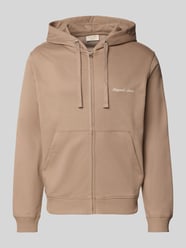 Sweatjacke mit Känguru-Tasche und Reißverschluss von Jack & Jones Beige - 8