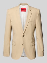 Slim Fit 2-Knopf-Sakko mit Pattentaschen Modell 'Arti232X' von HUGO Beige - 1