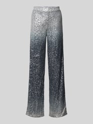 Tapered Fit Weite Hose mit Paillettenbesatz Modell 'DELPHIA' von Pieces Grau - 15