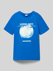 męski t-shirt o kroju regular fit z czystej bawełny od s.Oliver RED LABEL - 9